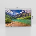 Obraz na płótnie 120x80 - Urok gór i jezior - góry, jezioro