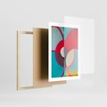 Plakat w ramie 30x40 - Kolorowe Odsłony Inspiracji - abstrakcyjny obraz, olejny - rama drewno