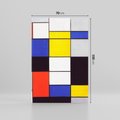 Obraz na płótnie 70x100 - Kompozycja A (1920), Piet Mondrian - Reprodukcja - reprodukcja, obraz na płótnie