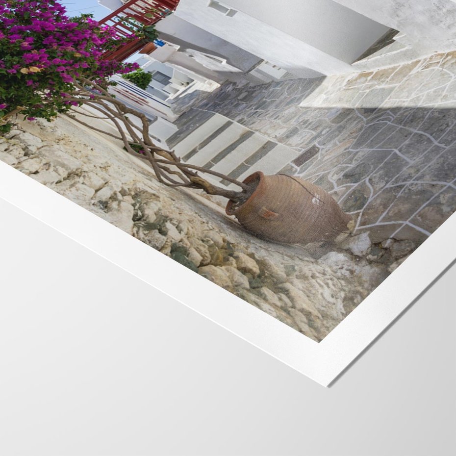 Plakat bez ramy 21x30 - Perspektywiczna Uliczka: Miejski Labirynt - uliczka, perspektywa