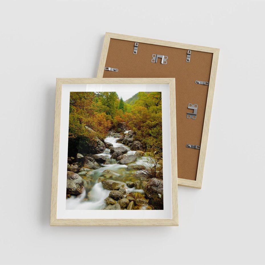 Plakat w ramie 40x50 - Śpiew Strumienia - strumień, górski - rama drewno