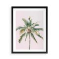 Plakat w ramie 50x70 - Błogość Tropików - palma, tropiki - rama czarna