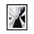 Plakat w ramie 40x50 - Współczesne Kształty - architektura, nowoczesne formy - rama czarna
