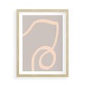 Plakat w ramie 50x70 - Wystylizowana Rewolucja - minimalistyczny obraz, nowoczesny - rama drewno