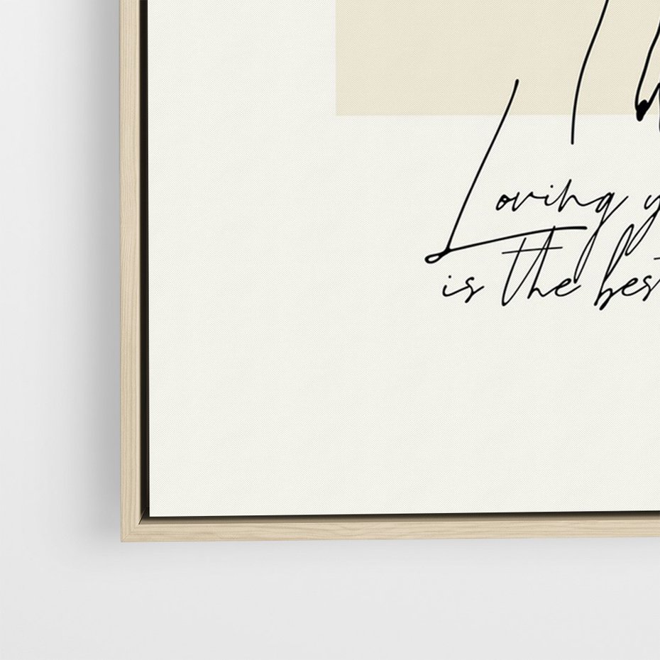 Obraz w ramie 50x70 - Moc to Ona - rysunek, sztuka nowoczesna - rama drewno