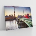 Obraz na płótnie 120x80 - London Calling: Autobus i Big Ben - Londyn, autobus