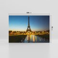 Obraz na płótnie 100x70 - Romantyczny Paryż: Wieża Eiffla - Paryż, Wieża