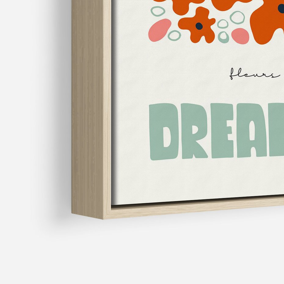 Obraz w ramie 80x120 - Abstrakcyjne Spektrum - kwiaty, abstrakcja - rama drewno