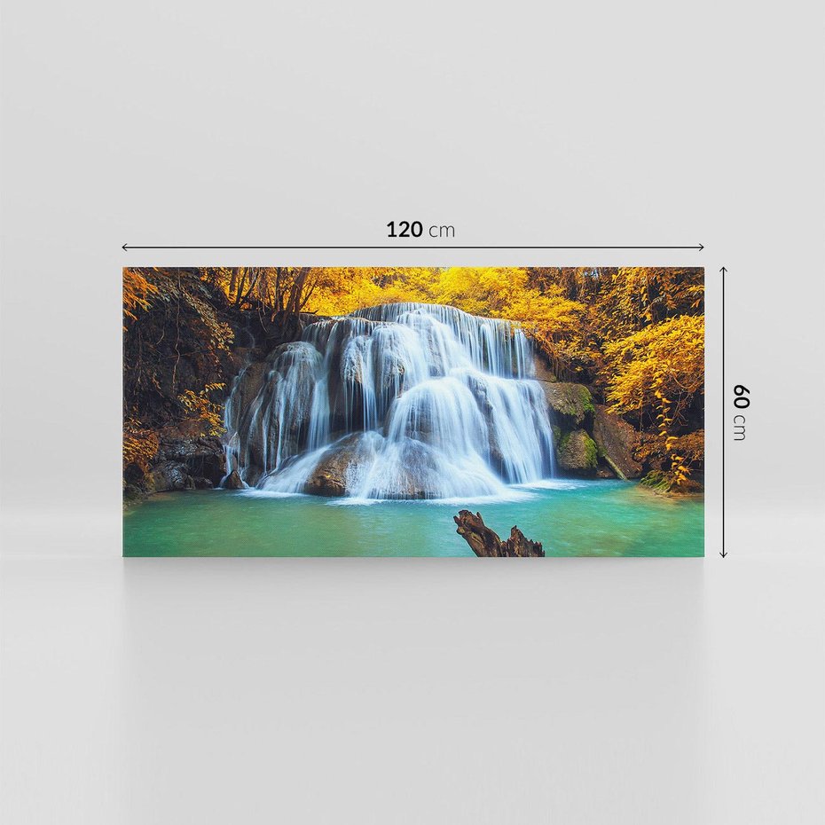 Obraz na płótnie 120x60 - Magia kolorów - jesień, las