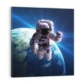 Obraz na płótnie 80x80 - Kosmiczna przygoda - kosmos, astronauta