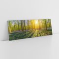 Obraz na płótnie 120x40 - Uroda lasu: harmonia drzew - las, drzewa