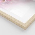 Plakat w ramie 40x50 - Kwitnąca Wiśnia - kwiaty, kwitnącej - rama drewno