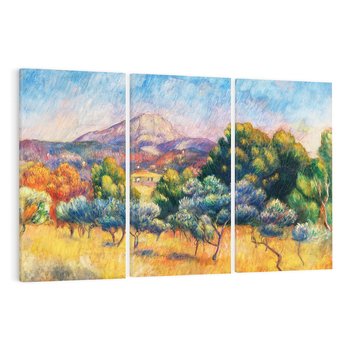 Obraz na płótnie 120x80 - Montagne Sainte-Victoire (Paysage) (1889), Pierre-Auguste Renoir - Reprodukcja - reprodukcja, obraz na płótnie