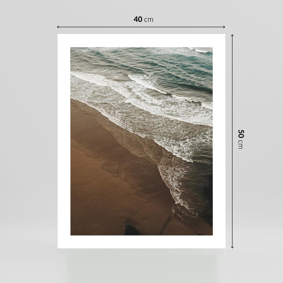 Plakat bez ramy 40x50 - Spokój nad plażą - plaża, morze