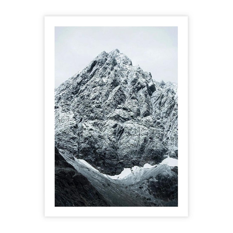 Plakat bez ramy 30x40 - Surowość Gór - śnieg, zima w górach