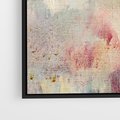 Obraz w ramie 50x50 - Miękka Melodia Pasteli - olejne płótno, pastelowe kolory - rama czarna