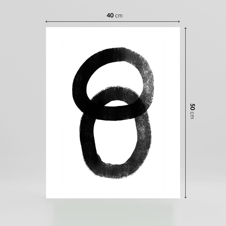 Plakat bez ramy 40x50 - Kształtując Granice - abstrakcja, minimalizm