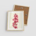 Plakat w ramie 40x50 - Orchidea w spa - relaks - orchidea, spa - rama drewno