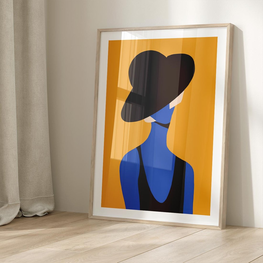 Plakat w ramie 40x50 - Zaklęte Zniknięcie - sztuka nowoczesna, plakat - rama drewno