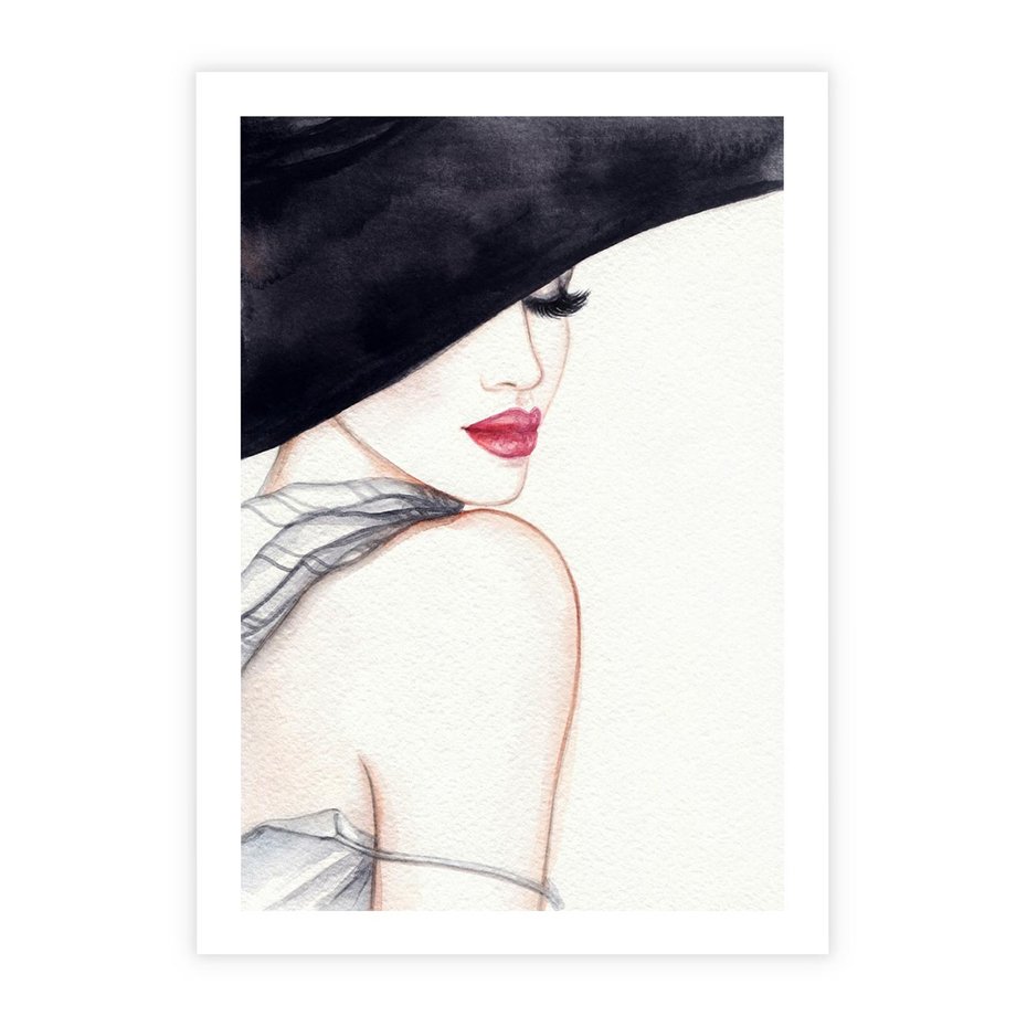 Plakat bez ramy 30x40 - Stylowa Ekspresja - kobieta, moda