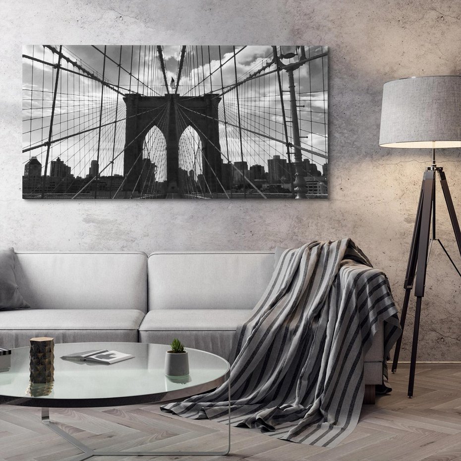 Obraz na płótnie 140x70 - Most Nowoczesności - most, nowoczesny