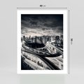 Plakat bez ramy 40x50 - Miejska Symfonia - miasto, nocą