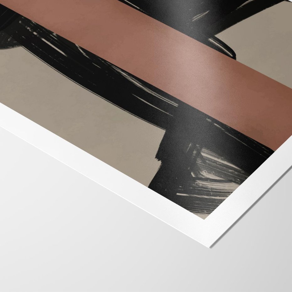 Plakat bez ramy 21x30 - Niezwykłe Przeobrażenia - abstrakcja, czarne splatane linie