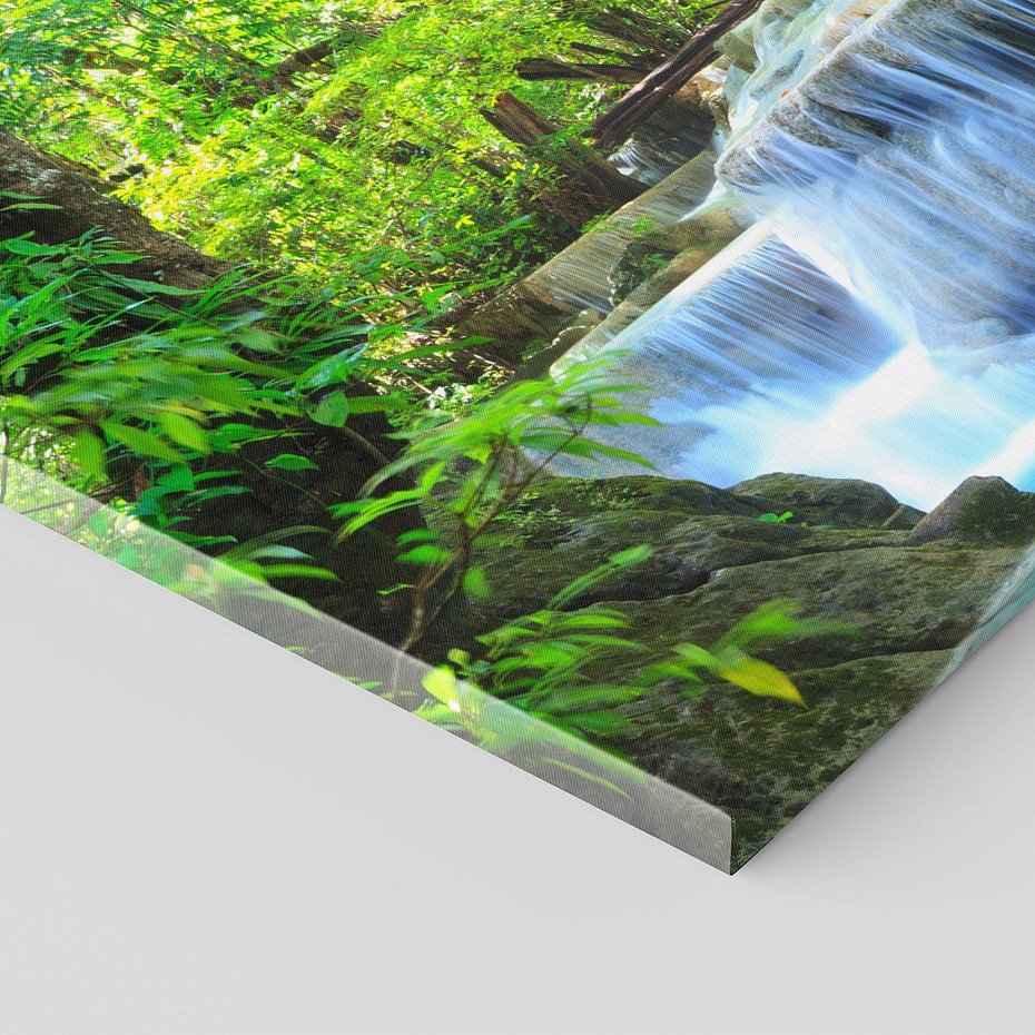 Obraz na płótnie 100x50 - Tajemniczy wodospad w tajskim lesie - Tajlandia, wodospad