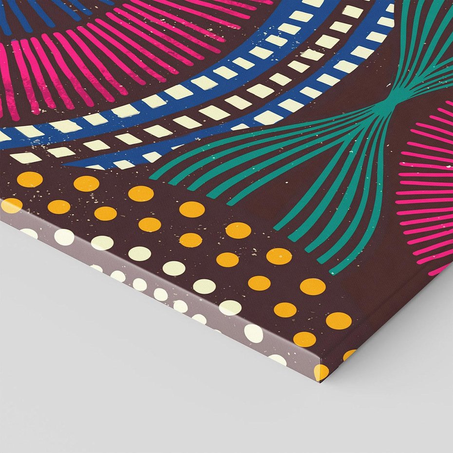 Obraz na płótnie 50x70 - Energia Wzorców - enticzne wzory, kształty