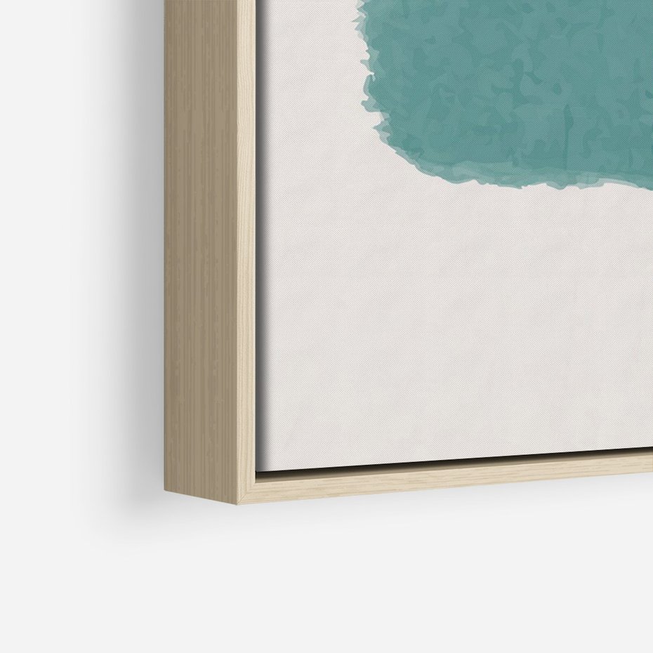 Obraz w ramie 80x120 - Wibracje Barw - abstrakcyjne akwarelowe plamy, nieregularne kreski - rama drewno