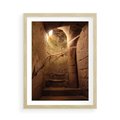 Plakat w ramie 50x70 - Perspektywa uliczki - uliczka, perspektywa - rama drewno