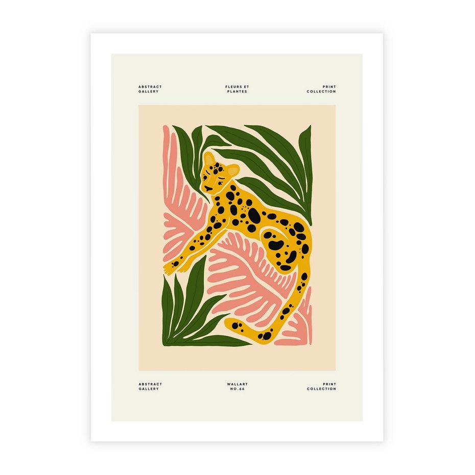 Plakat bez ramy 30x40 - Rozkwitające Odbicia - nowoczesny plakat, gepard