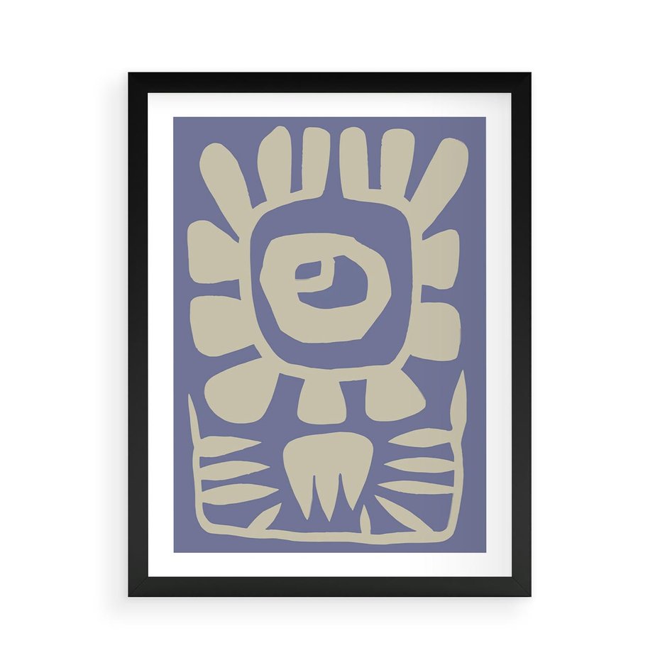 Plakat w ramie 50x70 - Widok Abstrakcyjny - skandynawski styl, plakat - rama czarna