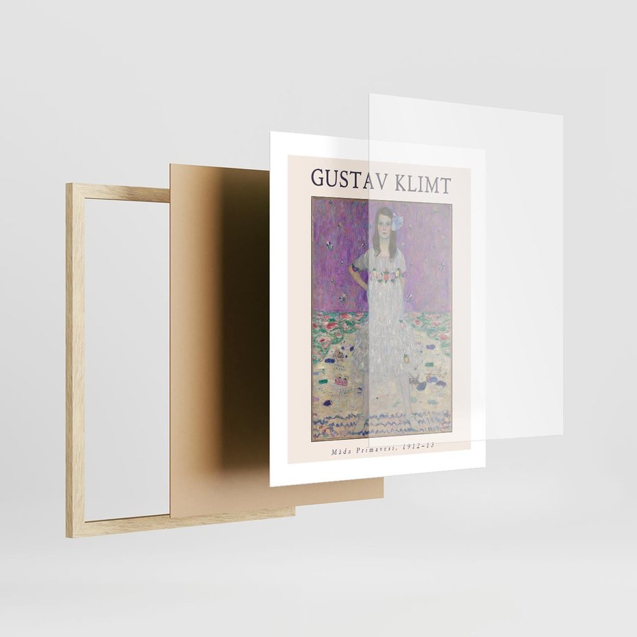 Plakat w ramie 40x50 - Gustav Klimt: Reprodukcja - reprodukcja, gustav klimt - rama drewno