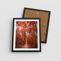 Plakat w ramie 40x50 - Magia jesiennego lasu - las, jesień - rama czarna