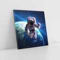 Obraz na płótnie 40x40 - Kosmiczna przygoda - kosmos, astronauta