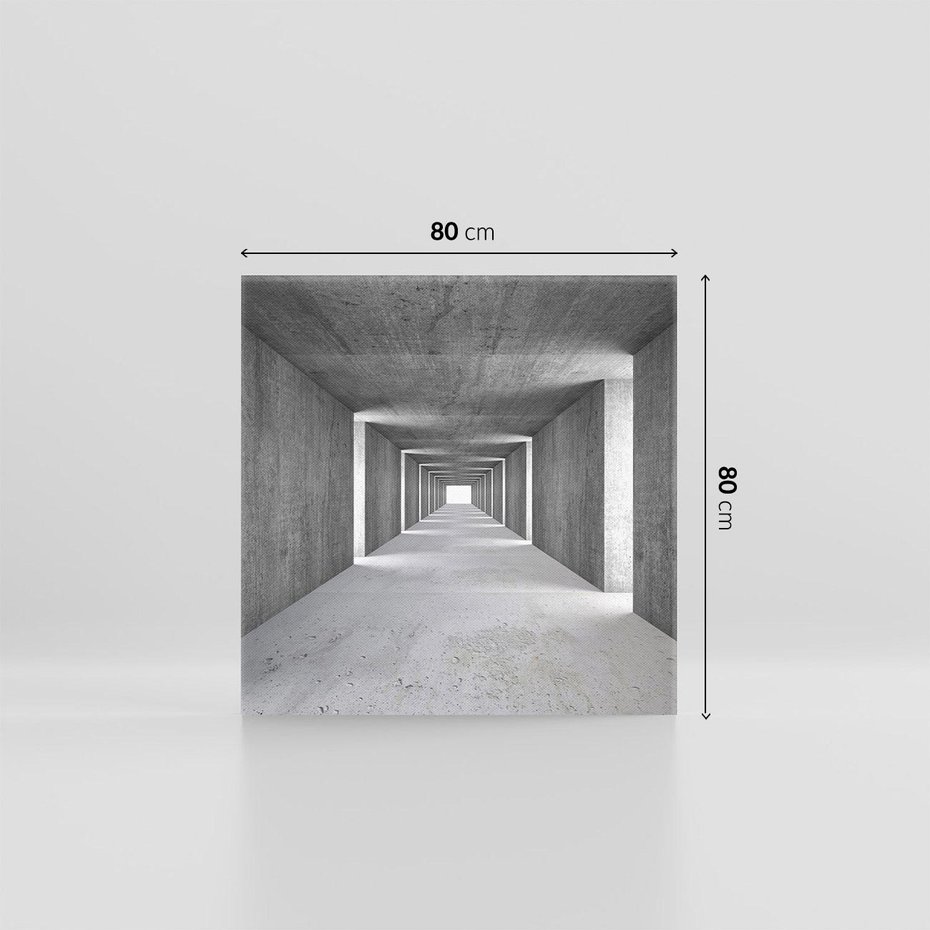 Obraz na płótnie 80x80 - Abstrakcyjna głębia - 3D, tunel