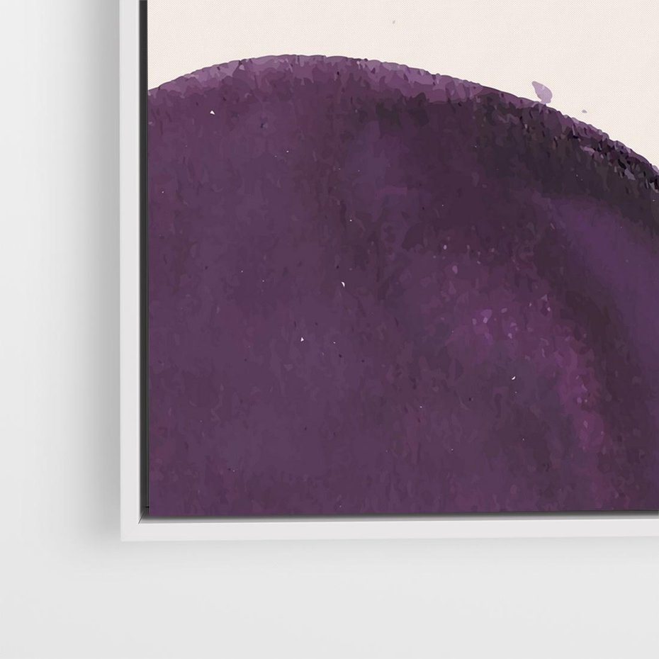 Obraz w ramie 80x80 - Kolorowe Impresje - abstrakcyjne akwarelowe plamy, nieregularne linie - rama biała