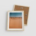 Plakat w ramie 40x50 - Piasek w Przytulnym Wnętrzu - pustynia, piasek - rama drewno