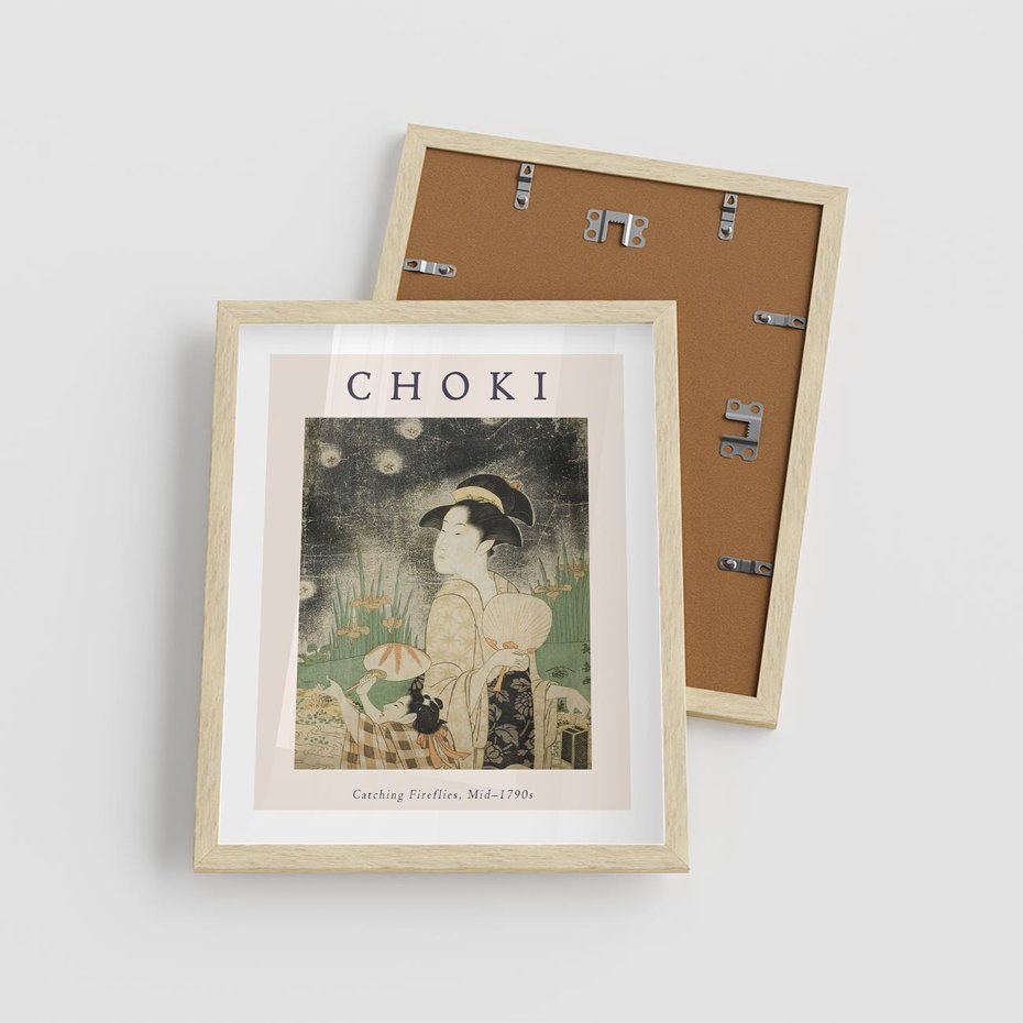 Plakat w ramie 40x50 - Sztuki Choki w Twoim Domu - reprodukcja, rycina - rama drewno