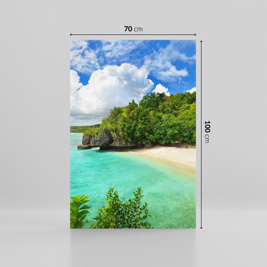 Obraz na płótnie 70x100 - Tropikalna wyspa na Filipinach - Filipiny, tropikalna