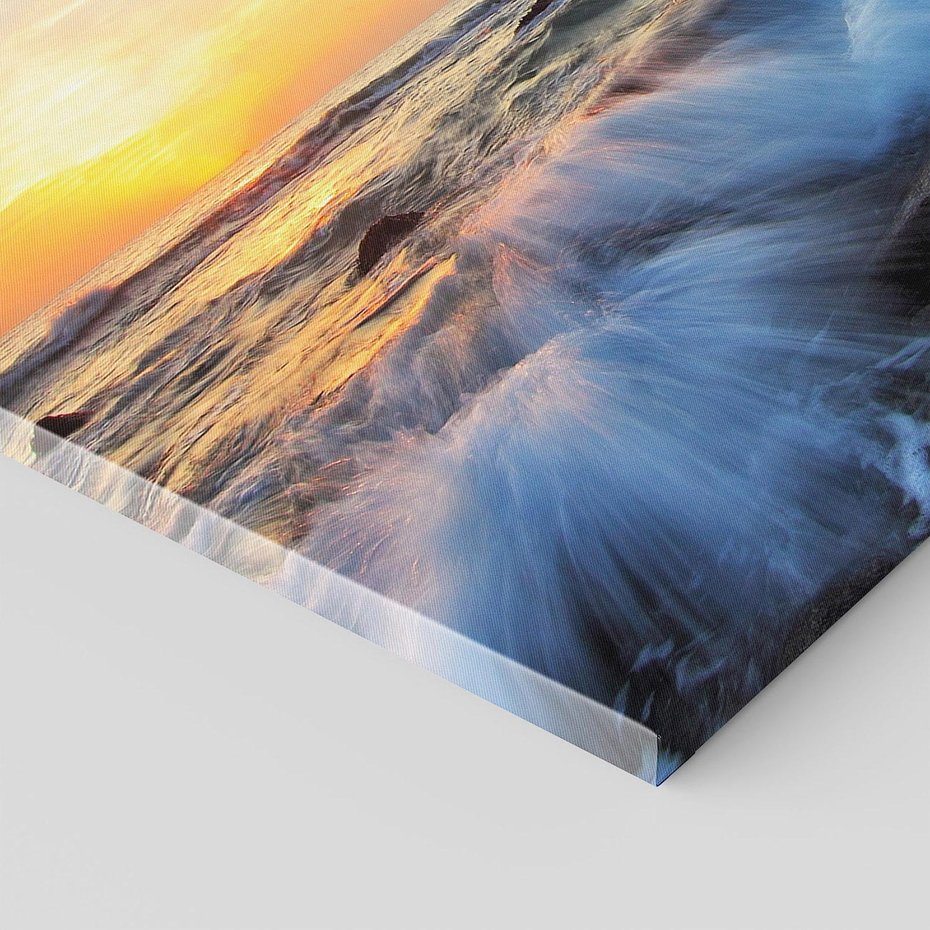 Obraz na płótnie 70x50 - Morze, skały i fale - morze, skały