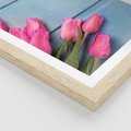 Plakat w ramie 50x70 - Piękno w pełnym rozkwicie - kwiaty, tulipany - rama drewno