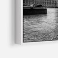 Obraz w ramie 120x80 - Pejzaż kruchości i siły - Londyn, Tamiza - rama biała