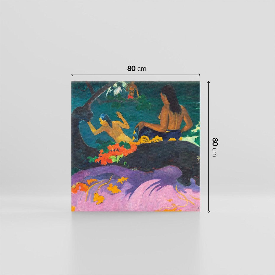 Obraz na płótnie 80x80 - Nad morzem 1892, Paul Gauguin - Reprodukcja - reprodukcja, obraz na płótnie