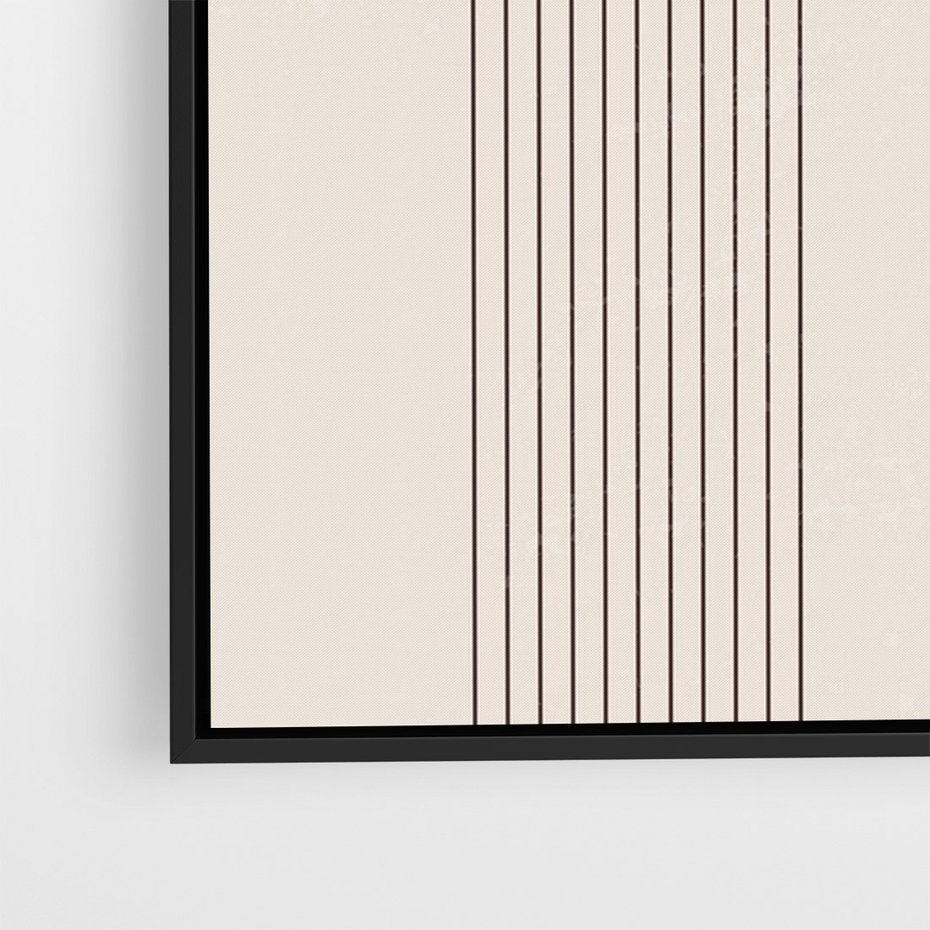 Obraz w ramie 50x70 - Konturem Zdefiniowane - boho plakat, minimalizm - rama czarna