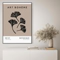 Obraz w ramie 50x70 - Botaniczne wymysły - sztuka boho, plakat - rama czarna
