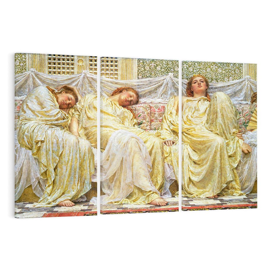 Obraz na płótnie 120x80 - "Marzyciele" (1850-1882) Albert Joseph Moore - Reprodukcja - reprodukcja, obraz na płótnie