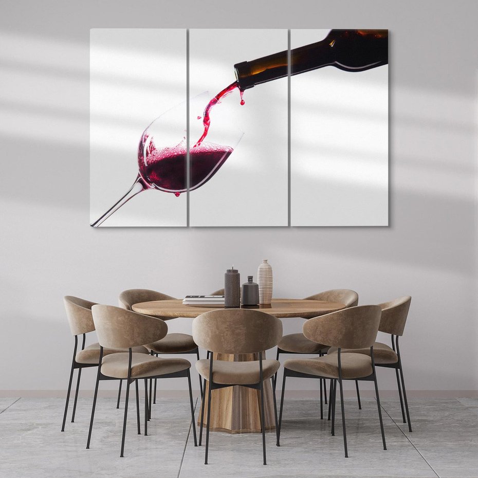 Obraz na płótnie 120x80 - Radość w smaku wina - wino