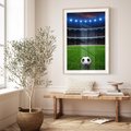 Plakat w ramie 40x50 - Piłka nożna - gol! - piłka nożna, gol - rama drewno